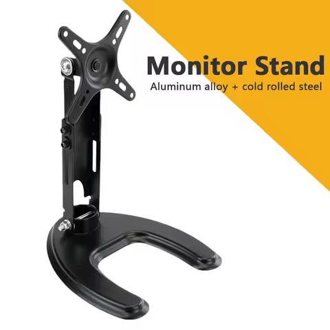 Portable Monitor Stand 14-29 inch Universal Rotating Foldable Desktop PC Display Base Bracket Adjust