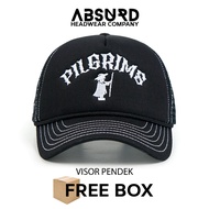 ABSURD Men's Trucker Baseball Cap | PILGRIMS BLACK