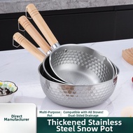 QIUZHISE | 430 Stainless Steel Versatile Double Layer Cooking Pot Single Handle