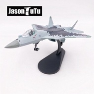 JASON TUTU Mô Hình Máy Bay Tàng Hình Máy Bay Chiến Đấu Su 57 Nga Tỷ Lệ 1/100 Mô Hình Máy Bay Su-57 V