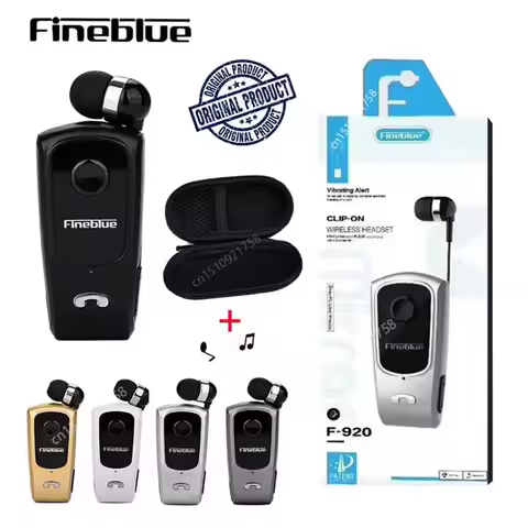 FineBlue F920 mini portable Bluetooth Wireless Headset retractable headphones in the lotus ear is re