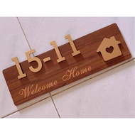 Ping An Joy New House Decoration Room License Plate Customization Customised House Number Plate, HDB