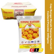 CAP BUNGA MERAH Tepung Kastard / Custard Powder 300gms (HALAL) X 24 Pkts