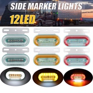 2/4/6/10x 12V/24V 12LED Car Truck Side Marker Lights Car External Signal Indicator Lamp Warning Tail