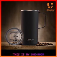 ASOBU Ceramic Coated Vacuum Insulated Mug 600ml Stainless Steel Travel Tumbler