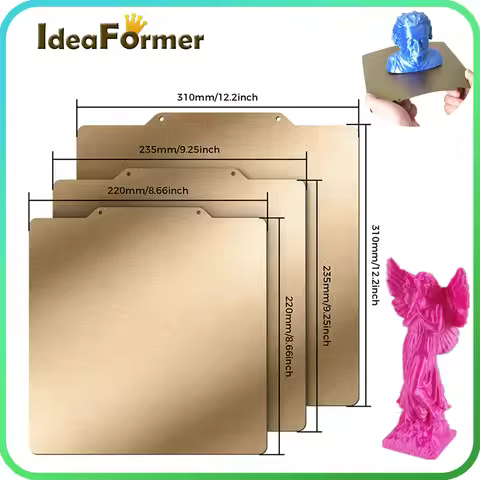 PEI Build Plate Textured PEI Spring Steel Sheet 220/235/300/310/350mm PEI Magnetic Plate For 3D Prin