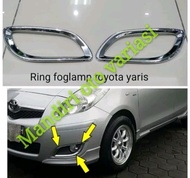 Cover ring foglamp new yaris 2012 garnish fog lamp crome