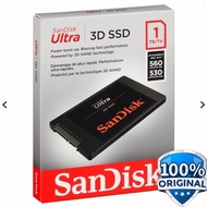 HITAM Hardisk/memory SSD 1TB SDSSDH3-1T00 SanDisk Ultra 3D Black