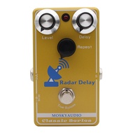 Mosky Radar Delay BBD Delay Effect Pedal True Bypass สําหรับกีตาร์ไฟฟ้าพร้อมระดับความล่าช้าและการควบ