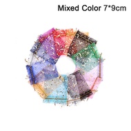 10Pcs/Set Tas Kantong Serut Organdi Organza Pouch Kantong Souvenir Organza Bag