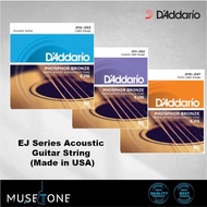 D'Addario Phosphor Bronze Acoustics Guitar String EJ15 (10-47) EJ26 (11-52) EJ16 (12-53) Acoustic Gu