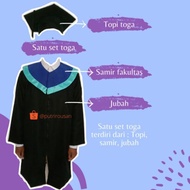 [terjual 300] etalase baru Toga wisuda UNDIP satu set : topi Murah
