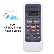 Midea Aircond Remote Control R51M/E Compatible With R51I4/BRB R51D/E R51M/BGE
