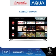 AQUA Android 4K HDR TV 58 Ich LE58AQT6700UG