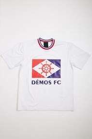 $50 原價$350 Size L-XL 現貨 全新 英國 潮牌 鬆身 DEMOS 法國 France 白色 oversized 鬆身 dry fit 足球 運動 透氣速乾料 T 恤 L波衫 球衣 w