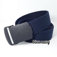 DA84 }} Men's canvas belt BIG size BUCKET ALOY Jumbo belt for men
