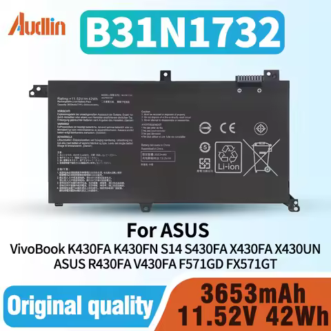 B31N1732 Battery for Asus VivoBook S14 S430FA S430FN S430UA S430UF S430UN X430FA X430FN K430FA K430F