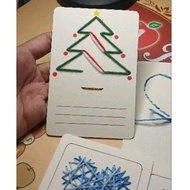 Gift card Embroidery Pine Tree - Meaningful Christmas gift