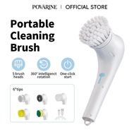 Electric Cleaning Brush Set Replaceable Cleaning Heads Scrubber Electric Spin Scrubber