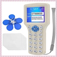 (QBEP) RFID NFC Smart Card Reader +5XCUID Keychain/Card RFID Duplicator 125K 13.56MHz IC/ID Key Writ