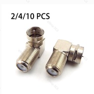 90 Degree F-Type Male to Female Plug Connector TV Aerial Antenna Right Angle Adapter Plug To Socket Coax Cable  SG9B3