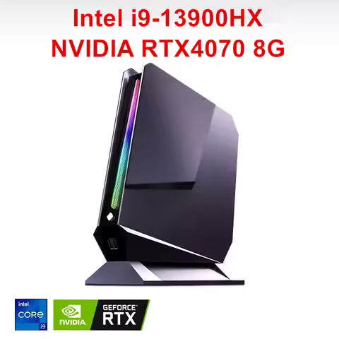 13th Gen Gaming Mini PC Nvidia RTX 4070 4060 3050 8G Intel i9 13900HX 12900H i7 RGB Mini Gamer Deskt