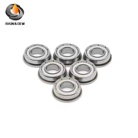 10Pcs MF148ZZ Flange Bearing 8x14x4 mm ABEC-7 Miniature Flanged MF148 Z ZZ Ball Bearings