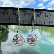 Ruyu Deshui Hydrangea Earrings Pure Silver
