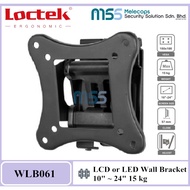Loctek WLB061 10’’ - 24’’ Ergonomic Wall Mount Flat Panel TV & Monitor Bracket - Tilting