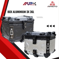 F2-Moto 36L Aluminium Top Box,Motorcycle Box Premium