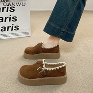 CANWU | รองเท้าล็อฟเฟอร์สวมใส่ง่ายพื้นหนา ไซส์ 34