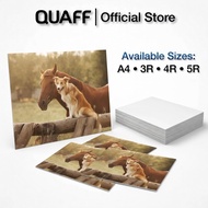 QUAFF Glossy Photo Paper A4 | 5R | 4R | 3R | A3 230gsm 20Sheets For Inkjet Printer Office Supplie