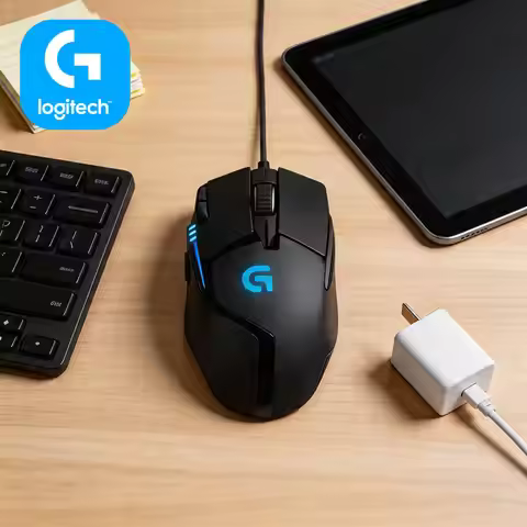 Logitech G402 Hyperion Fury Gaming Mouse 32-Bit ARM Processor 500 IPS 20M Clicks Anti-Slip Ergonomic