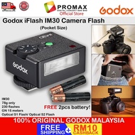 Godox Flash Godox iM30 Mini Flash Universal for- Camera Flash GN 15, 7 Power Levels (Godox Original)