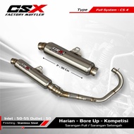 Cb Std Touring Exhaust - Type CS 4 by CSX FACTORY MUFFLER