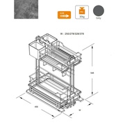 Botti Full Function Pull Out Basket BT-20 40300/40450
