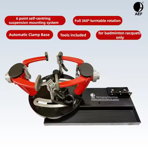 AEF S90 Drop Weight Badminton Stringing Machine | Precision Tension 15-86LBS Adjustable No Head Incl