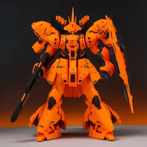 In-Stock RG 1/144 Sazabi HermèS Orange Assembly Posable Model Kit Action Figures Collecting Ornament