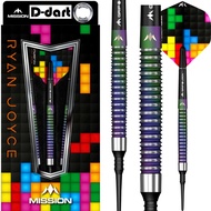 MISSION SOFT TIP DART - 21G Ryan Joyce Relentless PVD CORAL Tungsten Soft Darts (ARROW DART LEMBUT)