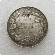 1921,1932 Geor V, Sterling Canada 50 Cents Half Dollar