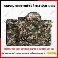 Skin Sticker Sony A7/A72/A7R3/A7S3/A7R4/A7R5/A1/A9/A9II | Pre-cut CNC, Waterproof, Anti-Fade