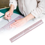 [Adepe] Grading Ruler Sewing Ruler Scale Graph Ruler 18" 45cm Clear B95 Tailor Ruler for