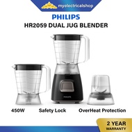 Philips Blender HR2059 ( 450 W ) 1.0L Twin Jar