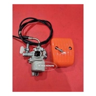 BRUSH CUTTER BG328 CARBURETOR COMPLETE SET JAPAN QUALITY CARBURETOR AIR CLEANER WITH THROTTLR CABLE SET BG328