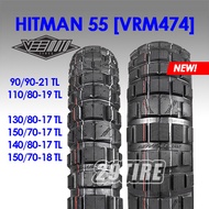 🔺พร้อมส่ง🔺 ยางวิบาก Vee Moto รุ่น Hitman 55 (VRM474) 90/90-21 110/80-19 130/80-17 150/70-17 140/80-18 150/70-18 ใส่ Tiger800 Africa twinF8000gs