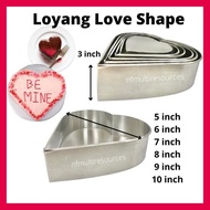 Loyang Heart Shape loyang bentuk hati loyang hati Love Shape Aluminium Cake Mould Tin loyang love 6 