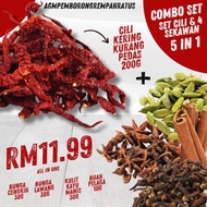 AGM SET COMBO 5 IN 1  CILI KERING KURANG PEDAS DAN 4 SEKAWAN