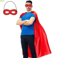 Bucks 2Pcs/Set Adult Superhero Cape & Eye Mask - Long Cape Cosplay Costume for Halloween