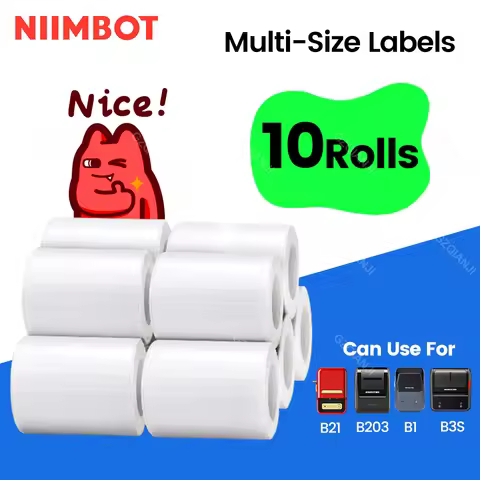 NiiMbot B1 B21 B31 Label Printer Tape Waterproof Anti-Oil Tear-Resistant Scratch-Resistant Label Mak