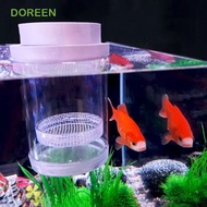 DOREEN Fish Breeding Isolation Box, Plastic White Floating Hatching Box, Aquarium Isolation Box Fine